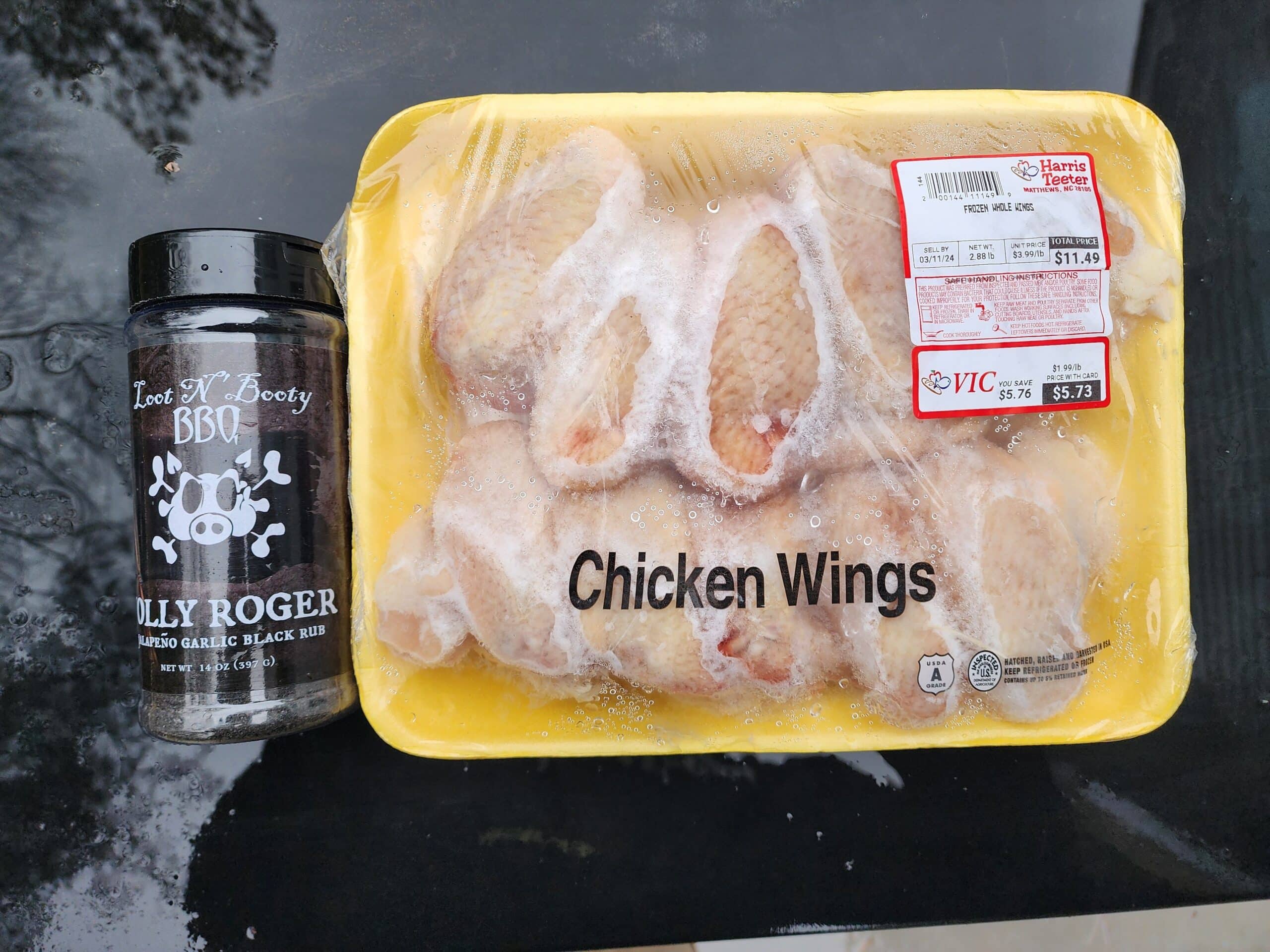 Ingredients for the Smoked wings 