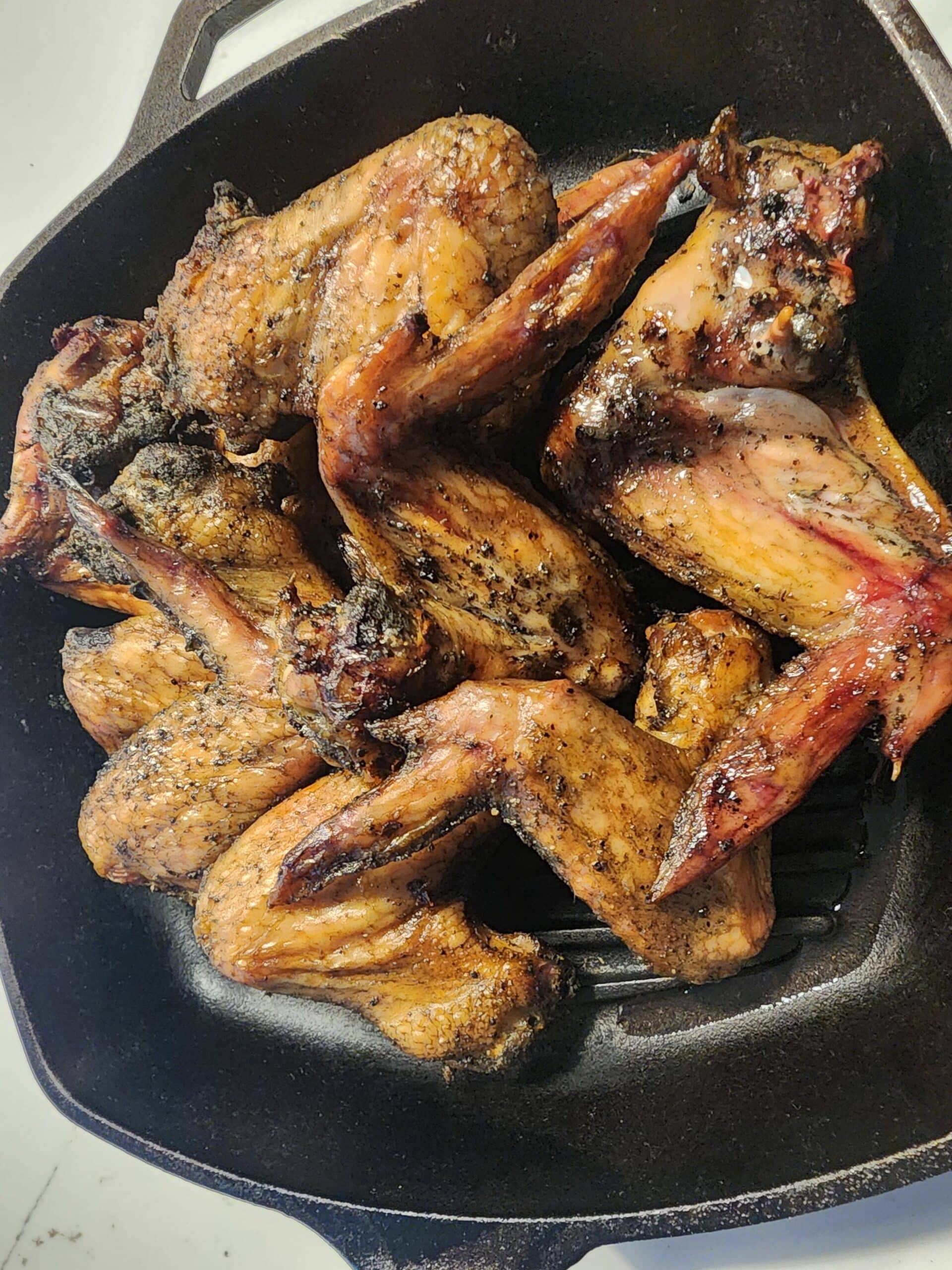 Finished Smoked Chicken wings